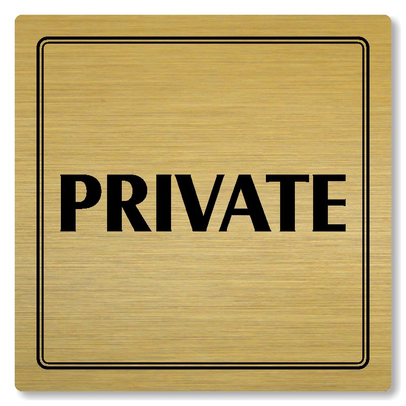 Private, 100x100mm, zlatá, Utah
